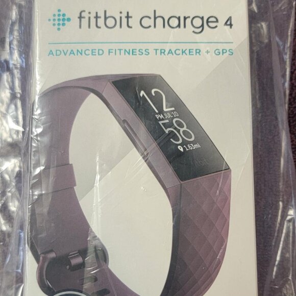 BRAND NEW, IN BOX - Fitbit Charge 4 Advanced Fitness Tracker & GPS in ROSEWOOD - Picture 6 of 6